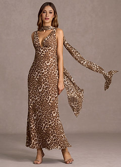 Robe Longue Léopard Fleuri Isadora image4