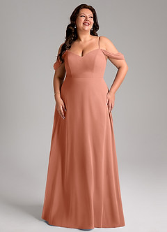 Azazie Marley Bridesmaid Dresses MAI TAI A-Line Off the Shoulder Chiffon Convertible Dress image13