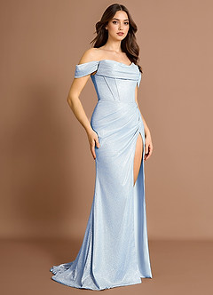 Xanthea Azul Claro Vestido largo image3