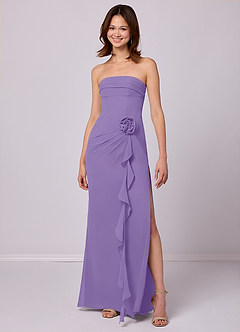 Barbie ♥ Azazie Bridesmaid Dresses Tahiti Sheath Strapless Chiffon Convertible Dress image3