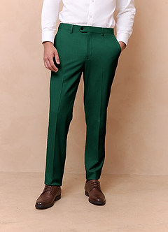 front James Emerald Structured Stretch Dress Pants