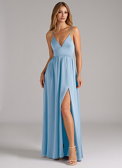 Azazie Aaida Jurken voor thuis passen Jurk van Stretch Satijn met A-Lijn Korset Smaragd image4