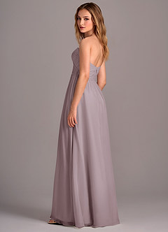 Azazie Joni Bridesmaid Dresses Dusk A-Line Strapless Chiffon Convertible Dress image3