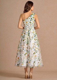 Maribela Alb Rochie midi image2