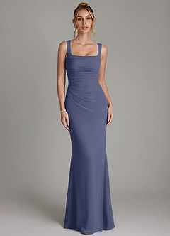 Azazie Agustina Bridesmaid Dresses Stormy Mermaid Corset Chiffon Dress image5