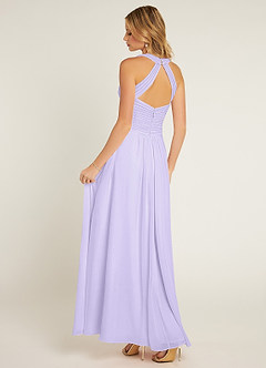 Azazie Claudia Bridesmaid Dresses Lilac A-Line Sweetheart Neckline Chiffon Dress image4