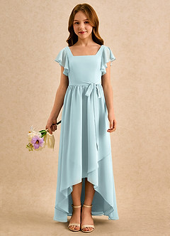 Azazie Milly Girls Formal Flower Girl Klänningar Klä A-Line i Chiffong Plisserad image3