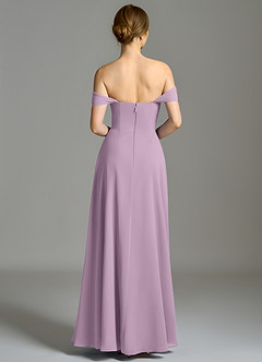Azazie Oasis Bridesmaid Dresses Wisteria A-Line with Pockets Chiffon Dress image8