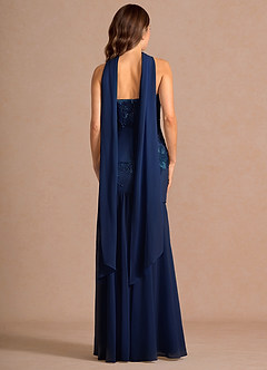 Maxi jurk Nerissa Marine image2