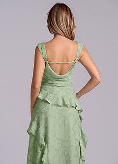 Azazie Sloane Morsiusneito Mekot A-Line Sydänpääntie Floral Burnout Lattian pituus Mekko image7