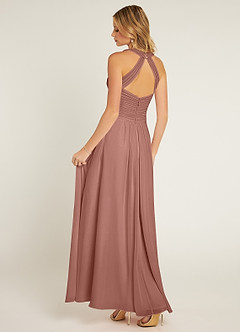 Azazie Claudia Bridesmaid Dresses Cedar Rose A-Line Sweetheart Neckline Chiffon Dress image4