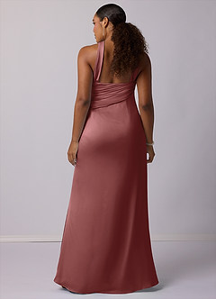 Barbie ♥ Azazie Bridesmaid Dresses Amethyst Mermaid One Shoulder Stretch Satin Dress image7
