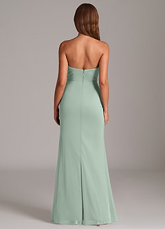 Azazie Katelyn Brudtärnklänningar Klä av Tubklänning i Maska Axelbandslös Agave Konvertibel image7