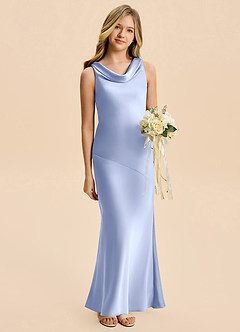 Azazie Rylina Junior Klä av Sjöjungfru i Stretch Satin image3