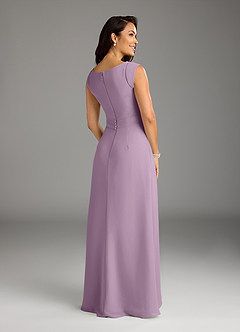 Azazie Bettina Abiti per la Madre della Sposa Abito A-Line in Chiffon Pizzo Glicine image5