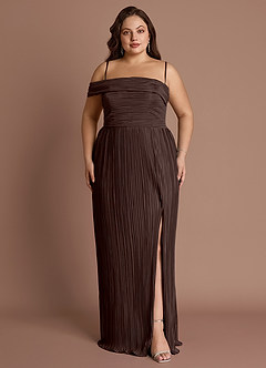 Isolde Chocolate Maxi Dress image1