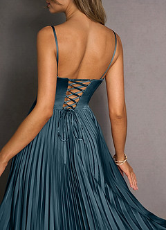 Celene Azure Blue Midi Dress image6