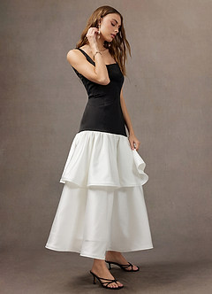 Robe Maxi Noir Blanc Agnes image4