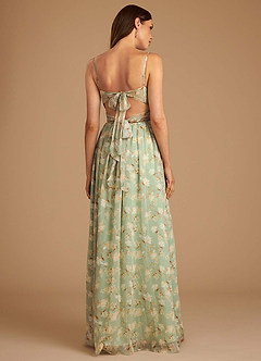Azazie Zeya Bridesmaid Dresses Agave Bloom Floral A-Line Bloom Dress image2