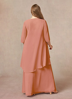 Azazie Weisz Mother of the Bride Dresses MAI TAI A-Line Square Neckline Pleated Chiffon Dress image8