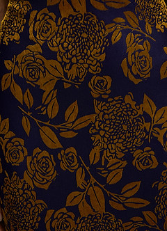 Ashanti Bronzed Navy Midi Dress image6