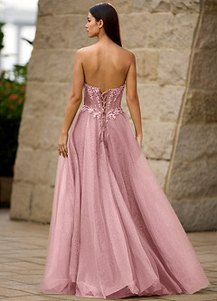 Brilliance Rosa Glitzerndes Ballkleid image2