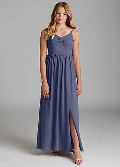 Azazie Zeya Junior Stormy A-Line Chiffon Dress image1