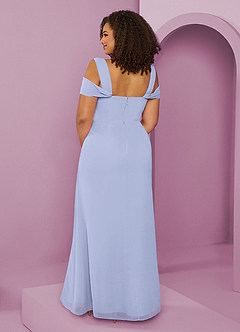 Barbie ♥ Azazie Bridesmaid Dresses Ice A-Line Off the Shoulder Chiffon Dress image8