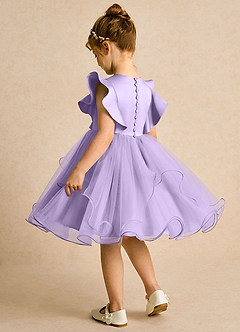 Azazie Chirp vestidos de niña de las flores Vestido de Lila de Tul de Princesa image4
