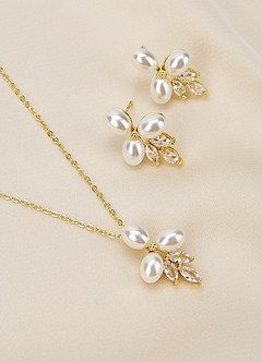 front Collana a goccia di trifoglio