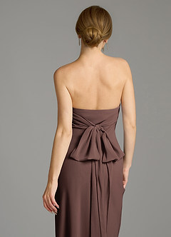Azazie Ailanie Final Sale Bermuda Mermaid Strapless Chiffon Dress image7