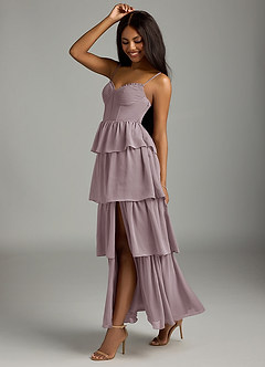 Azazie Kaiden Bridesmaid Dresses Dusk A-Line Sweetheart Neckline Chiffon Dress image8