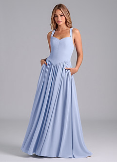 Azazie Francis Brudtärnklänningar Klänning av A-Linje i Chiffong Korsett Is image1