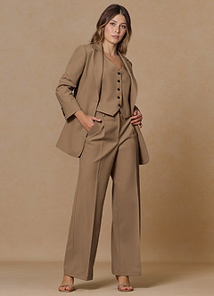 front Rowan Trufa Pantalones de rendimiento de tejido refinado