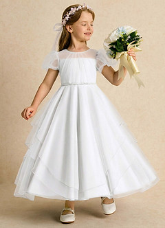 front Princess Style Floral Pearl Head Crown