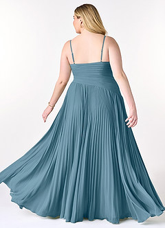 Azazie Vini Bridesmaid Dresses Bermuda A-Line V-Neck Pleated Chiffon Dress image9