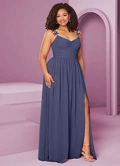 Barbie ♥ Azazie Bridesmaid Dresses Stormy A-Line Pleated Chiffon Dress image5