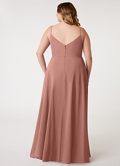 Azazie Daenerys Bridesmaid Dresses Cedar Rose A-Line Cowl Chiffon Dress image9