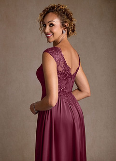 Azazie Amethyst Vestidos para mãe da noiva Vestido Amora de Renda de Linha A image7