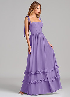 Azazie Anastacia Bridesmaid Dresses Tahiti A-Line Sweetheart Neckline Chiffon Dress image3