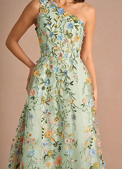 Maribela Light Green Midi Dress image7