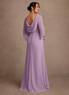 Azazie Anaheim Abiti per la Madre della Sposa Abito A-Line in Chiffon Plissettato Glicine image2