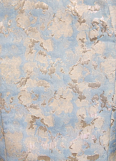 Azazie Nettie At-home Try On Dresses Dusty Blue Mermaid Off the Shoulder Jacquard Dress image7