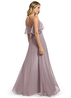 Azazie Jean Bridesmaid Dresses Dusk A-Line Chiffon Convertible Dress image2