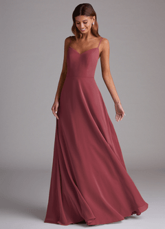 Azazie Marley Bridesmaid Dresses Merlot A-Line Off the Shoulder Chiffon Convertible Dress image5