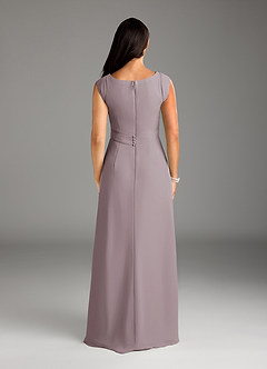 Azazie Bettina Mother of the Bride Dresses Dusk A-Line Lace Chiffon Dress image6
