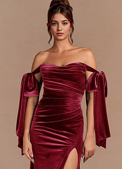 Verelith Merlot Vestido largo image5