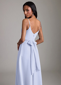 Azazie Kali Brudtärnklänningar Klä av A-Linje i Chiffong Plisserad Lavendel image2