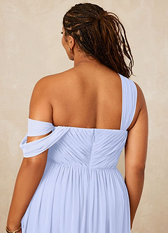 Christian Siriano Bridal for Azazie 1014 Bridesmaid Dresses Lavender A-Line Off the Shoulder Chiffon Dress image16