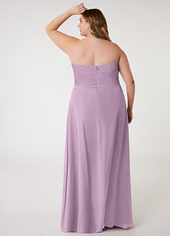 Azazie Arabella Allure Brautjungfernkleider Wandelbar A-Linie Herzausschnitt Chiffon Kleid Blauregen image13